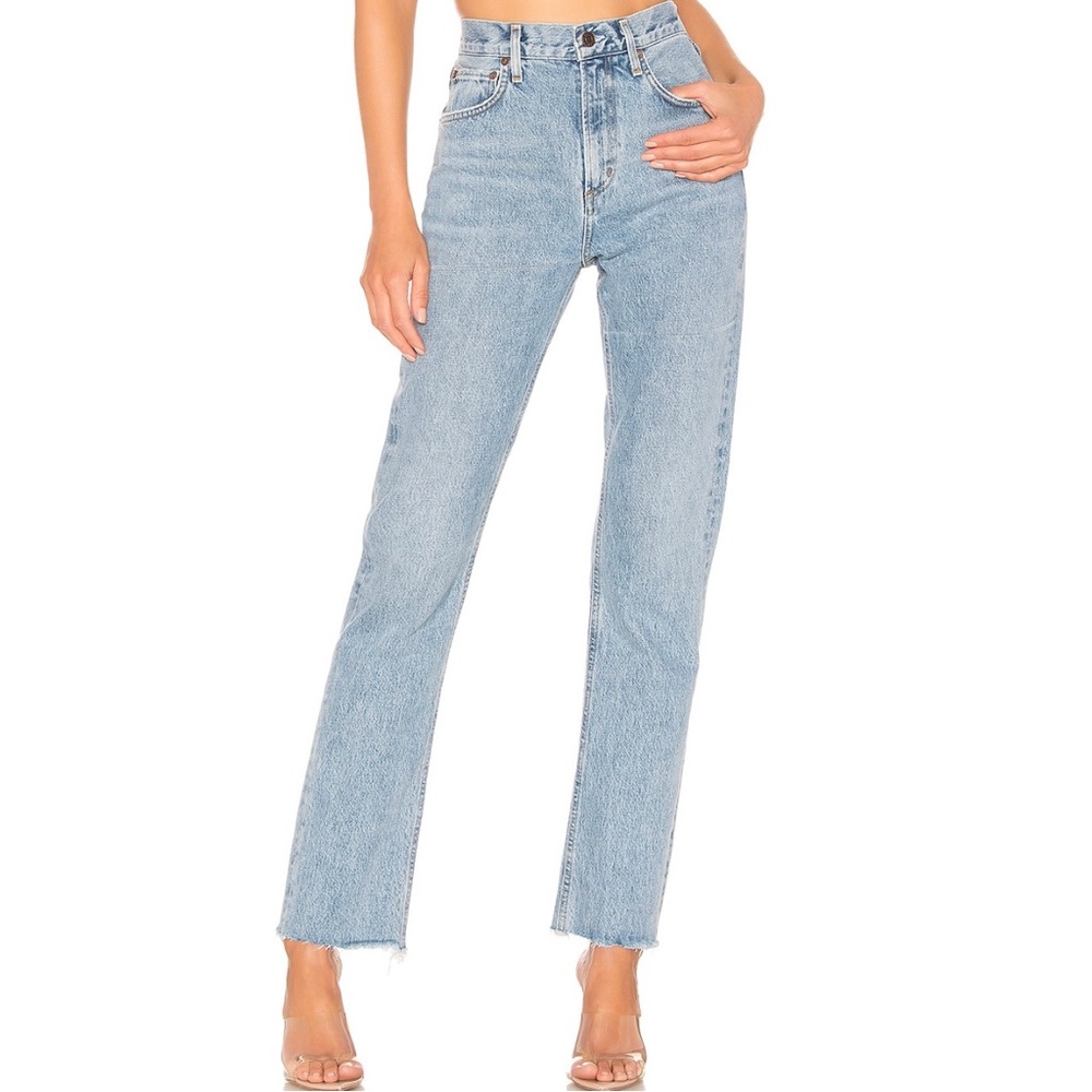 Agolde Cherie High Rise Straight Jeans